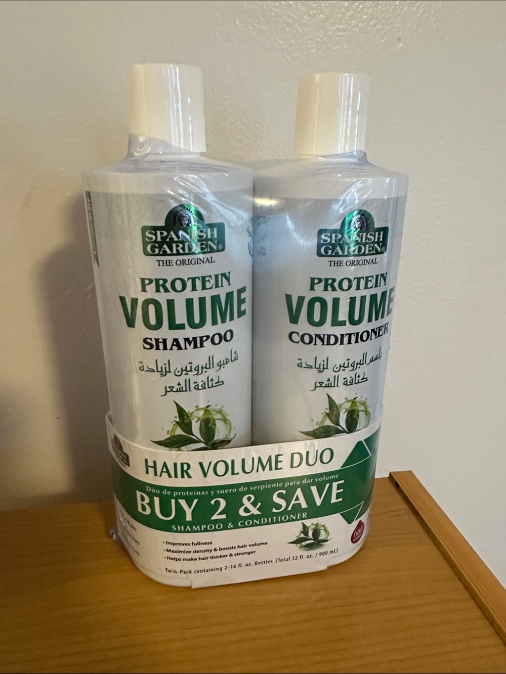 Protein Volume Shampoo & Conditioner Duo - White
